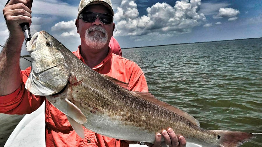 Solid Redfish saving the day.....always on rough weather.