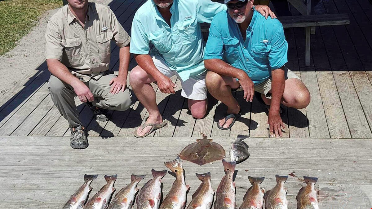 Solid catches in big winds and low tides.