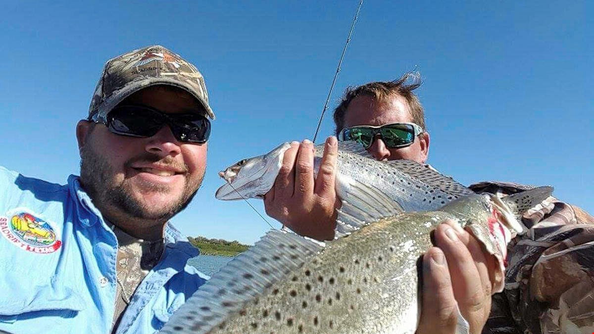 Capt. Donnie Heath & Capt. Chris Cady enjoying some down time...